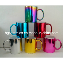 Galvanisierende keramische Tasse, metallische Tasse